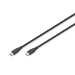 Digitus USB-C silicone connection cable, 1m, black