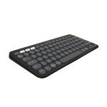 Logitech Pebble Keys 2 K380s keyboard Universal RF Wireless + Bluetooth QWERTY US International Graphite