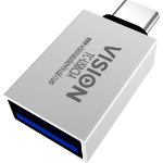 Vision TC-USBC3A kabelomvandlare (hane/hona) USB-A USB-C Vit