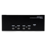 StarTech.com DVI USB KVM Switch for Three Displays with 4 Ports, Audio and USB 2.0 Hub
