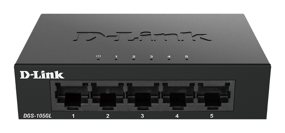 Image of D-Link DGS-105GL Unmanaged Gigabit Ethernet (10/100/1000) Black