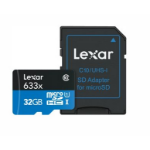 Lexar 633x memory card 32 GB MicroSDHC Class 10 UHS-I