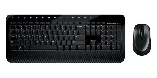 Image of Microsoft Wireless Desktop 2000 keyboard RF Wireless Nordic Black