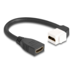 DeLOCK 90321 HDMI kabel 0,2 m Zwart, Wit