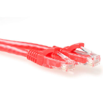 ACT Rode 1 meter U/UTP CAT6 patchkabel snagless met RJ45 connectoren