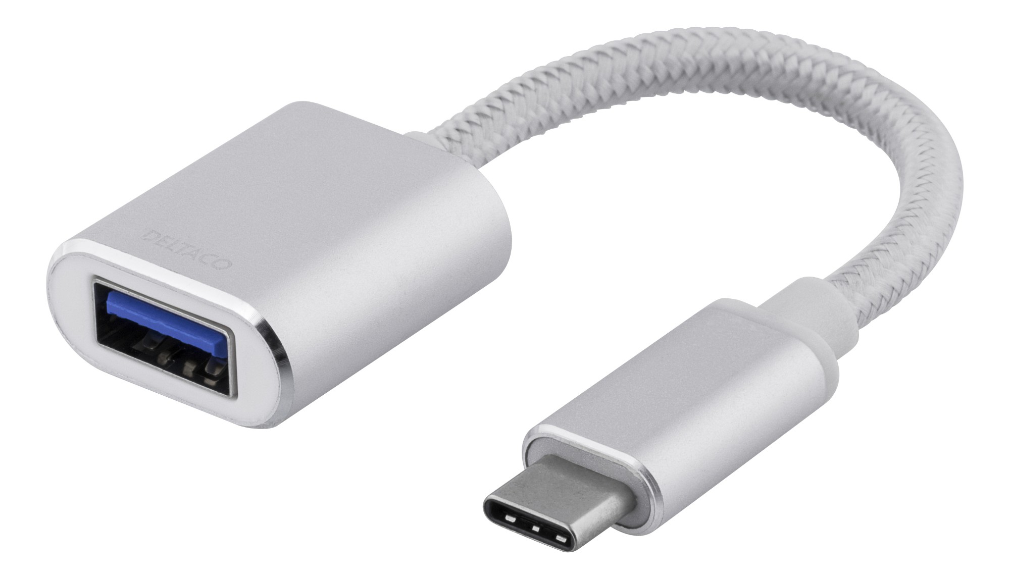 EU Product - OTG Adapter, USB-C for USB-A - Silver thumbnail