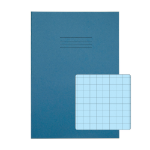 Rhino A4 Special Exercise Book 48 Page Light Blue with Tinted Blue Paper S10 (Pack of 50)