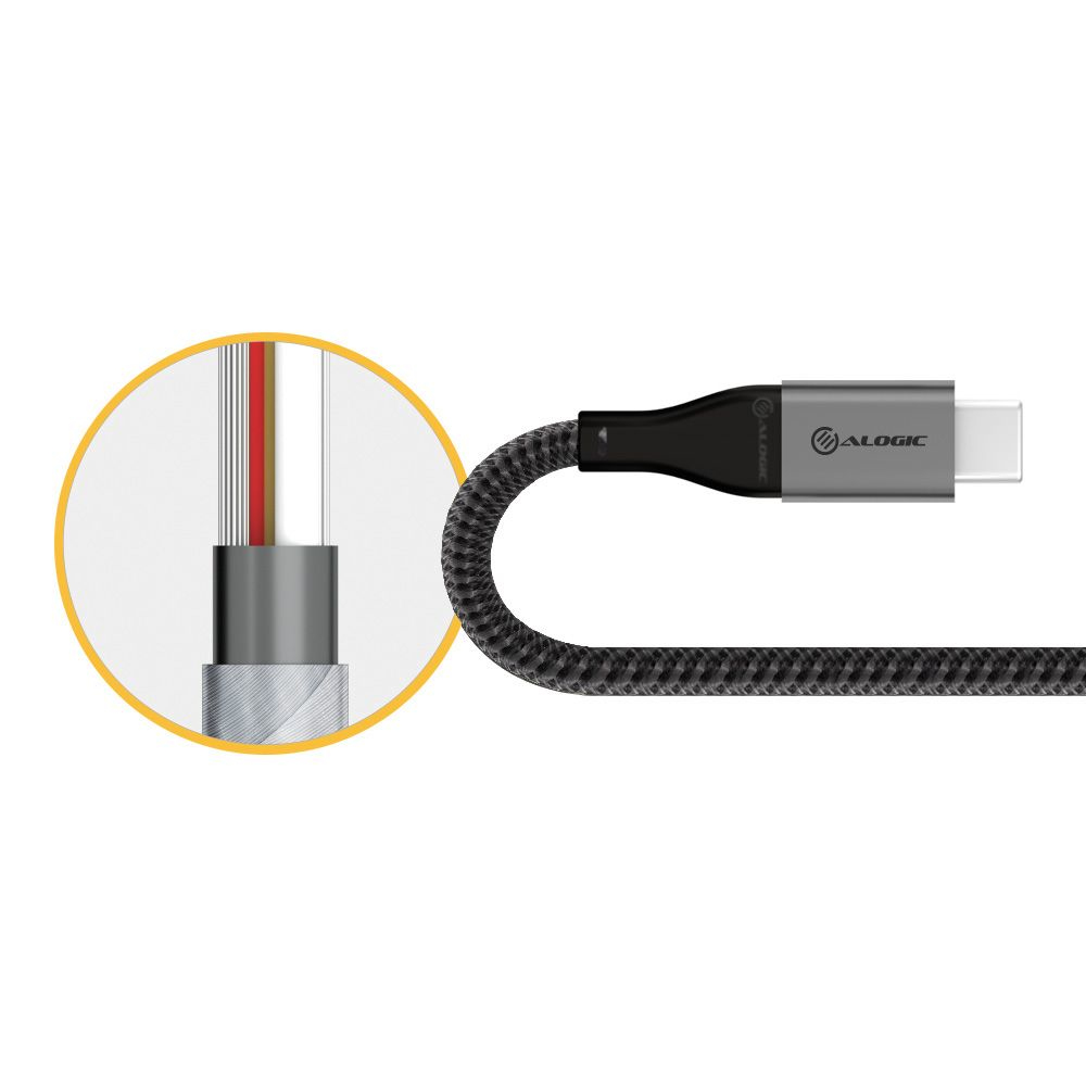 ALOGIC ULCC21.5-SGR USB cable 1.5 m 2.0 USB C Grey