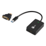 Siig JU-H30H11-S1 video cable adapter 10.2" (0.26 m) USB Type-A HDMI + DVI Black