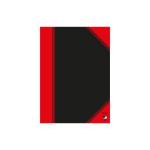 Bantex 100302832 writing notebook A5 96 sheets Black, Red