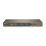 Tenda TEG1024F network switch Unmanaged L2 Gigabit Ethernet (10/100/1000) 1U Grey