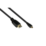 Alcasa 4532-020 HDMI cable 2 m HDMI Type A (Standard) HDMI Type D (Micro) Black