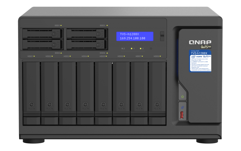 Image of QNAP TVS-h1288X NAS Tower Ethernet LAN Black W-1250
