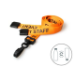 Digital ID 15mm Recycled Orange Event Staff Lanyards with Plastic J Clip (Pack of 100)