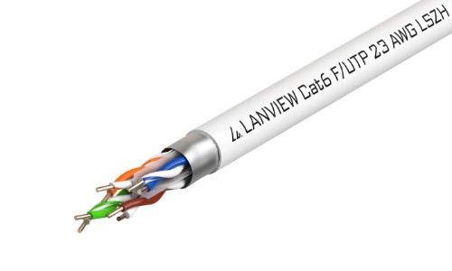 Lanview LVN122308 networking cable White 500 m Cat6 F/UTP (FTP)
