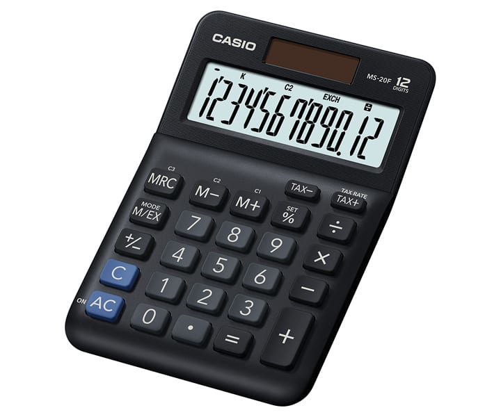 Image of Casio MS-20F calculator Desktop Basic Black