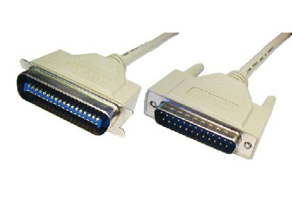 Cables Direct IEEE 1284 10m parallel cable White