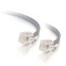 C2G 10m RJ11 6P4C Straight Modular Cable cable de señal Gris