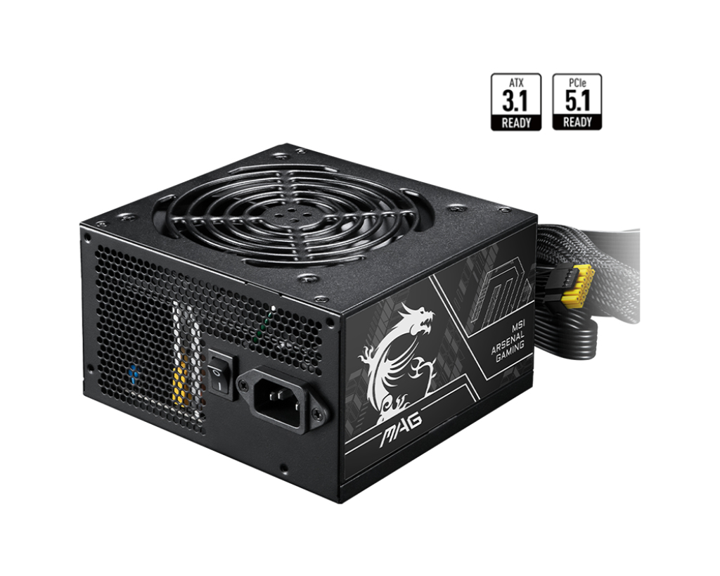 MSI MAG A750BN PCIE5 II power supply unit 750 W 24-pin ATX ATX Black