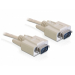 DeLOCK RS-232, 5m serial cable Beige DB-9
