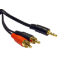 Cables Direct 2TR-301-05 audio cable 0.5 m 3.5mm 2 x RCA Black