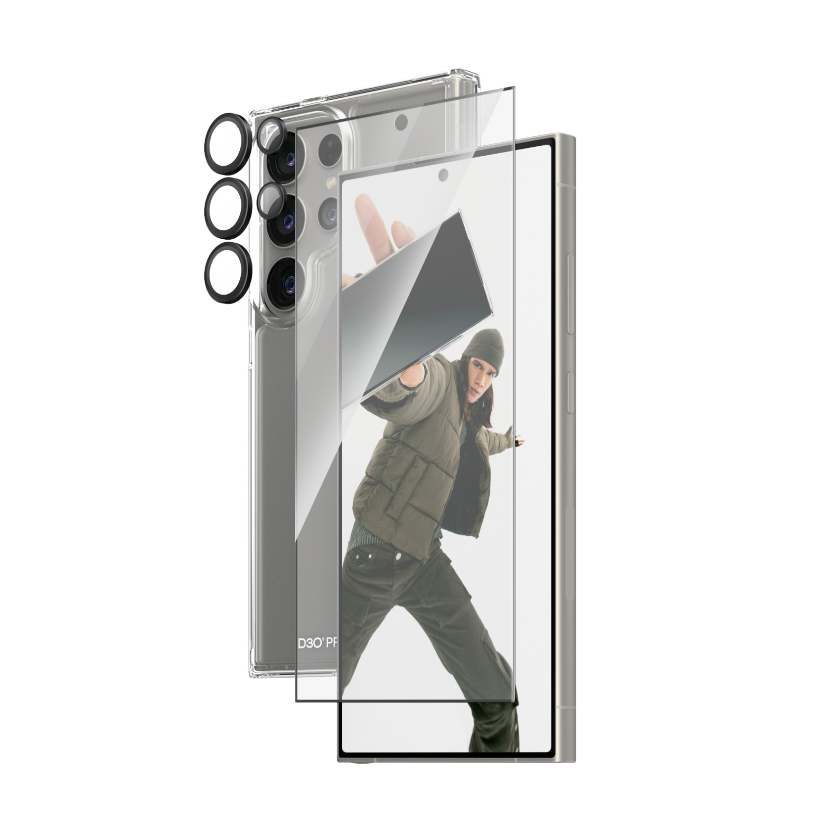 Image of PanzerGlass ® 3-in-1 Protection Pack Samsung Galaxy S24 Ultra |...