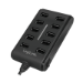 LogiLink UA0125 interface hub USB 2.0 480 Mbit/s Black
