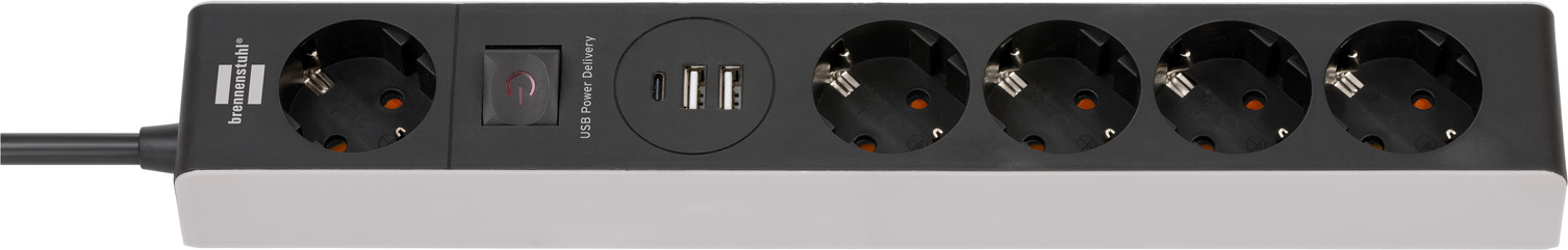 1159780615 BRENNENSTUHL Premium-Line - Steckdosenleiste - with USB Power Delivery - Ausgangsanschlss...