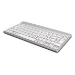 R-Go Tools Ergonomic keyboard R-Go Compact Break, compact keyboard with break software, QWERTY (ES), Bluetooth, white
