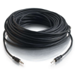 C2G 35ft CMG-Rated 3.5mm Stereo With Low Profile Connectors audio cable 420.1" (10.7 m) Black