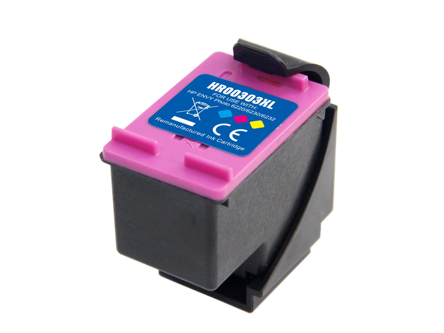 CTS Wholesale Reman HP T6N03AE Hi Cap Tri Colour Ink Ctg HP 303XL