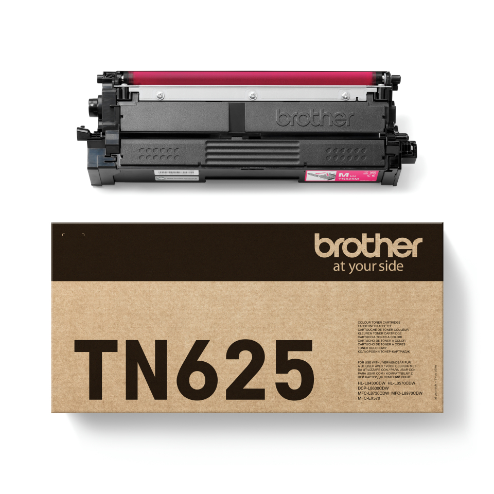 Brother TN-625M Toner-kit magenta. 1.8K pages ISO/IEC 19752 for Brothe