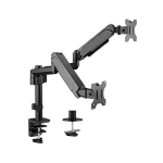 Gembird Adjustable desk 2-display mounting arm, 17''-32'', up to 9 kg