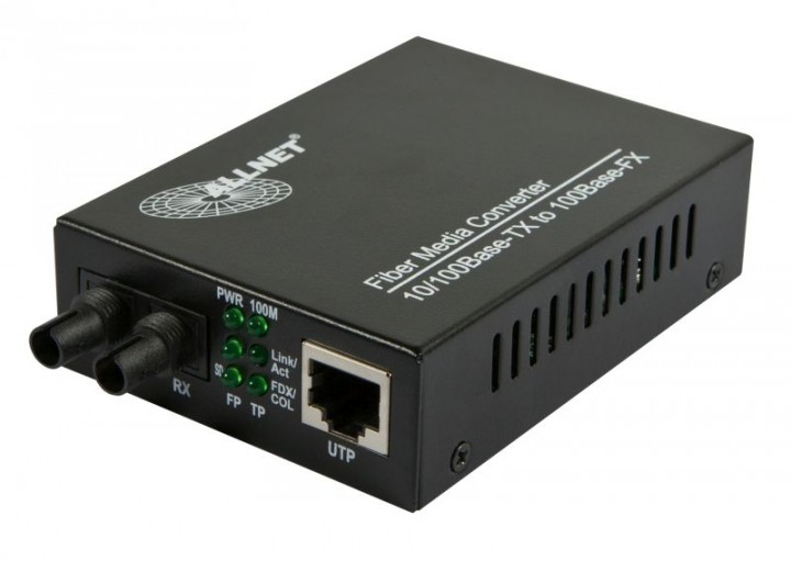 Image of ALLNET ALL-MC107-ST-MM network media converter 100 Mbit/s...