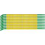 Brady SCNG-09-3 cable marker Black, Yellow Nylon 300 pc(s)