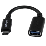 StarTech.com USB31CAADP USB cable 5.91" (0.15 m) USB 3.2 Gen 1 (3.1 Gen 1) USB C USB A Black