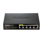 D-Link DES-1005P Unmanaged L2 Fast Ethernet (10/100) Power over Ethernet (PoE) Black