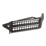 DeLOCK 19″ Keystone Patch Panel 48 port with strain relief 2U angled black