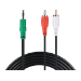 Sandberg MiniJack-M->2xRCA-M 2 m