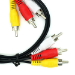 Cablenet 3m Video/Audio 3 x RCA Plug - Plug Black PVC Cable