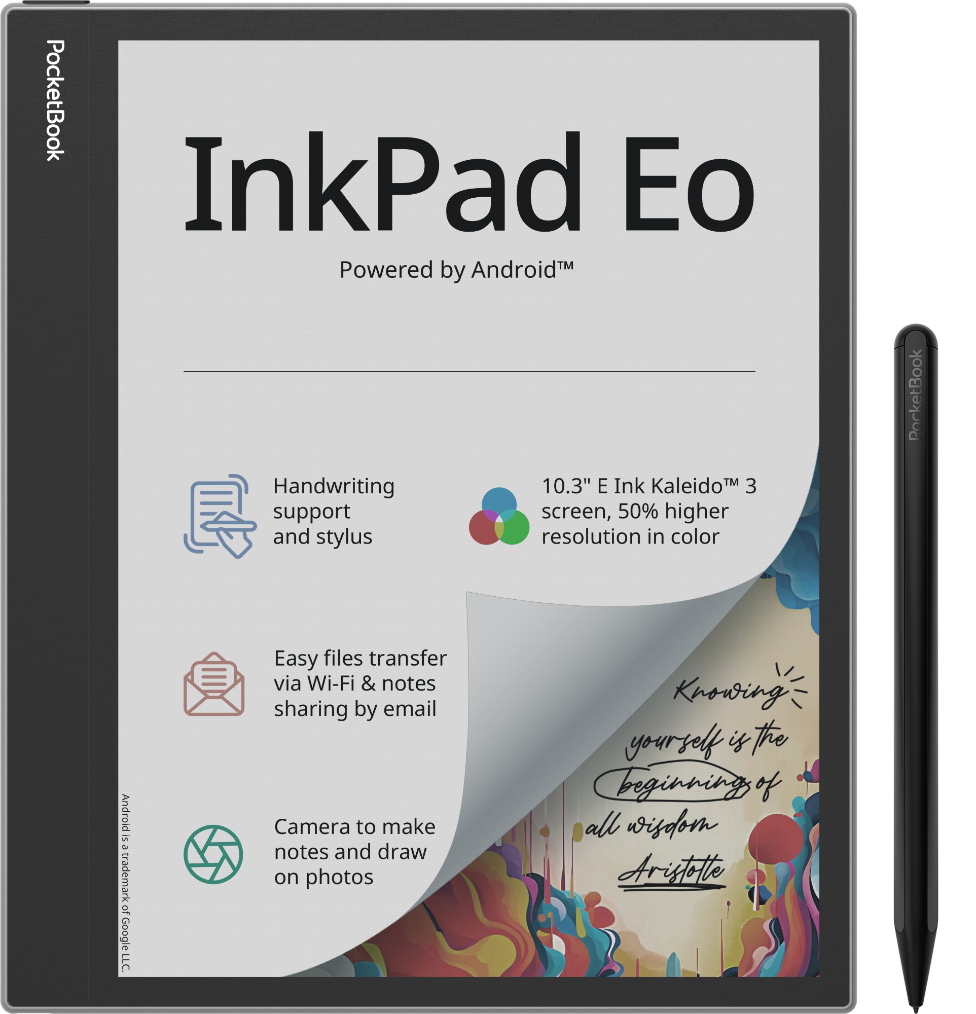 PocketBook InkPad Eo - Mist Grey e-book Reader Touchscreen 64 GB Wi-Fi