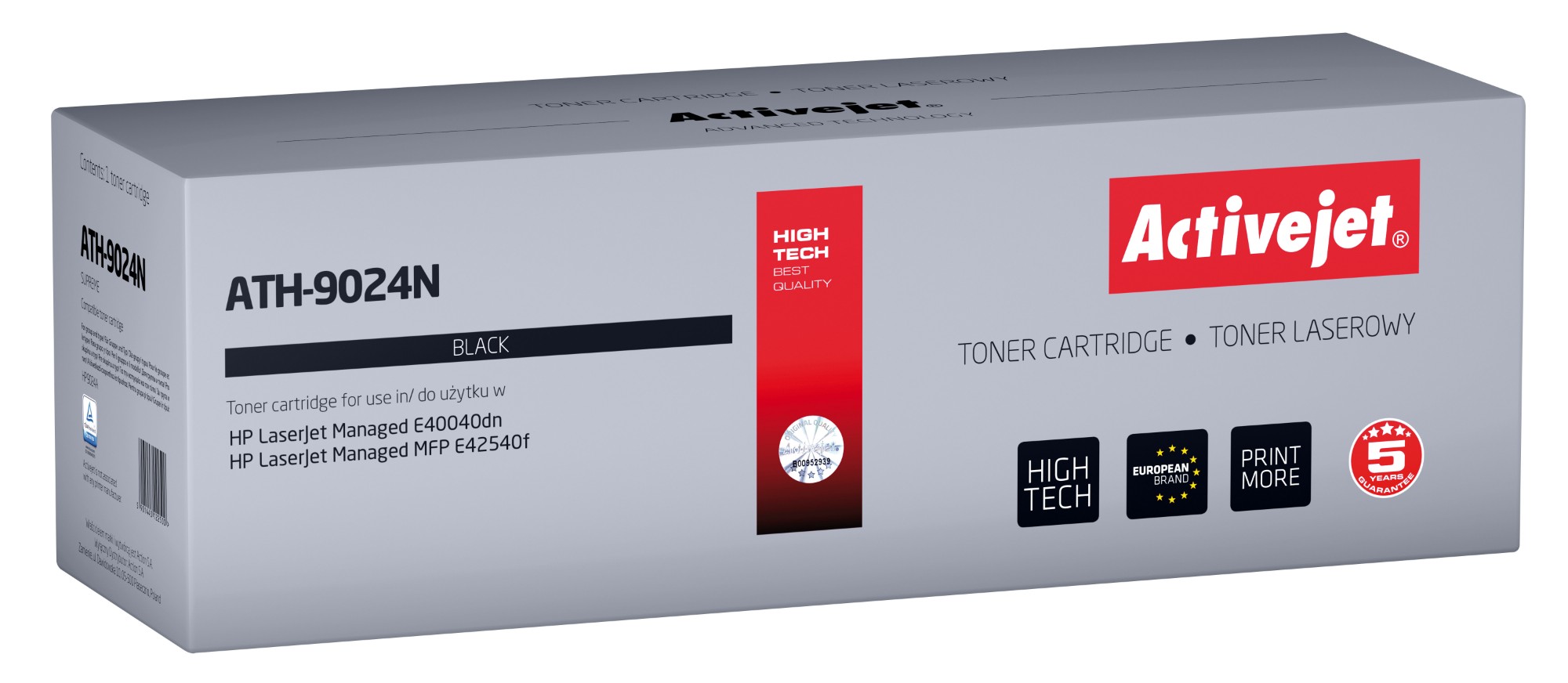Activejet Toner ATH-9024N for HP printers; Replacement HP W9024MC; Supreme; 11500 pages; black