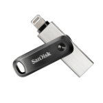 SanDisk iXpand Go USB flash drive 64 GB USB Type-A / USB Type-C 3.2 Gen 1 (3.1 Gen 1) Black, Silver