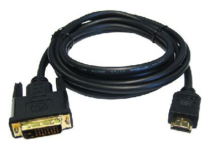 Cables Direct 2.5m HDMI/DVI-D M/M Black