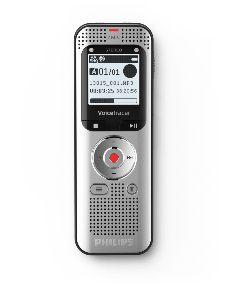 Image of Philips Voice Tracer DVT2050/00 dictaphone Flash card Silver