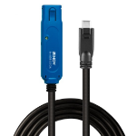 Lindy 43381 USB cable 8 m USB 3.2 Gen 1 (3.1 Gen 1) USB C USB A Black, Blue