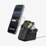 Spigen Magsafe Duo Charger Stand (Mag Fit) Smartphone, Smartwatch Zwart USB Draadloos opladen Binnen
