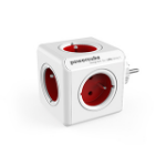 Allocacoc PowerCube Original Type E power extension 5 AC outlet(s) Indoor Red