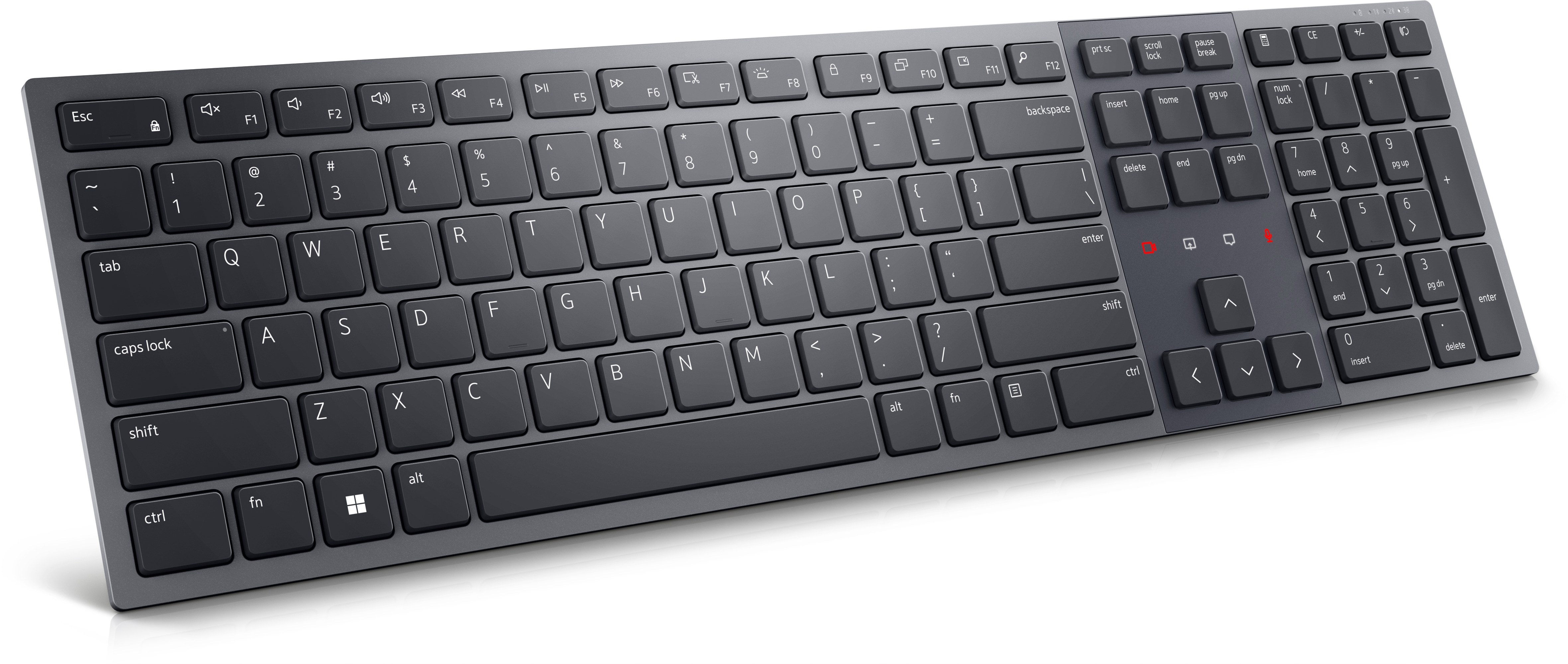 Image of DELL KB900 keyboard RF Wireless + Bluetooth QWERTZ German Graphite