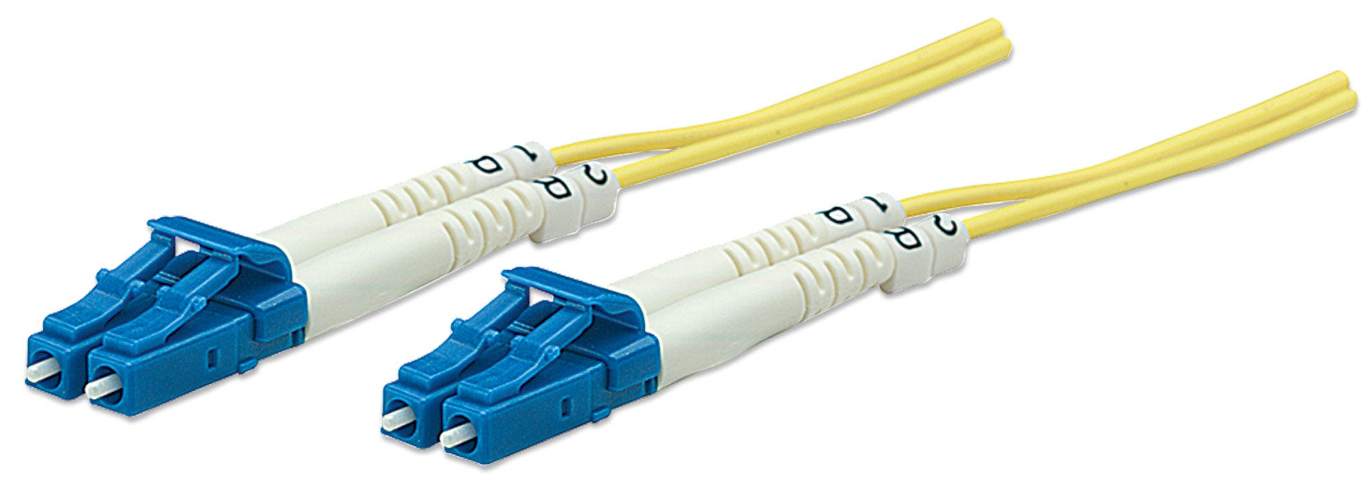 Photos - Cable (video, audio, USB) INTELLINET Fiber Optic Patch Cable, OS2, LC/LC, 3m, Yellow, Duplex, Si 471 
